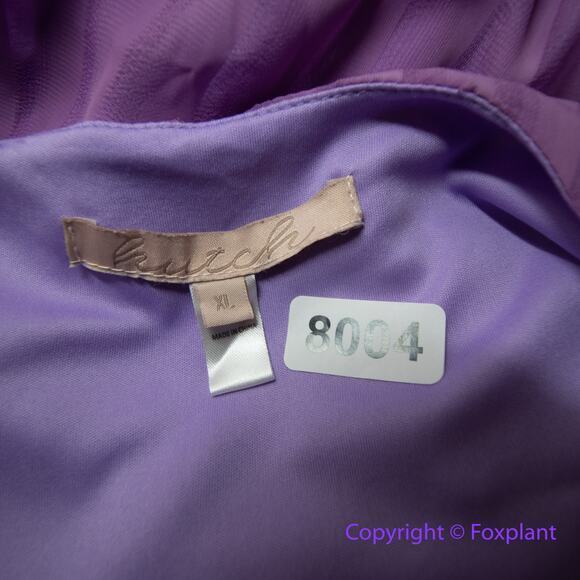 Hutch Anthropologie A Line Dress Pleated Short Sleeve V Neck Purple,‎ size XL - Picture 13 of 15